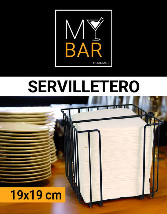 My Bar Servilletero Metal 19 x 19 cm (8 Unidades)