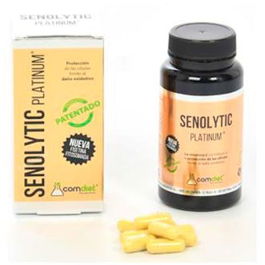 COMDIET Senolytic Platinum 60 Cápsulas con Quercetina, Fisetina, Té Negro y Vitaminas C y B3 para Protección Celular y Energía