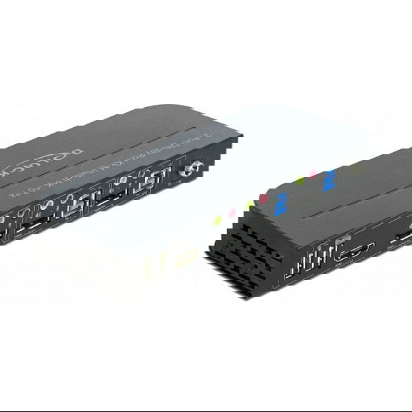 DELOCK Conmutador KVM DisplayPort 1.4 con USB 3.0 y Audio, Soporte 8K 30Hz