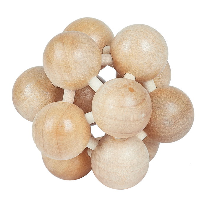 Mister Gadget Juego Puzzle De Madera Vintage Cubo Esfera Pirámide 3D Ejercita Tu Cerebro 8x8x8cm