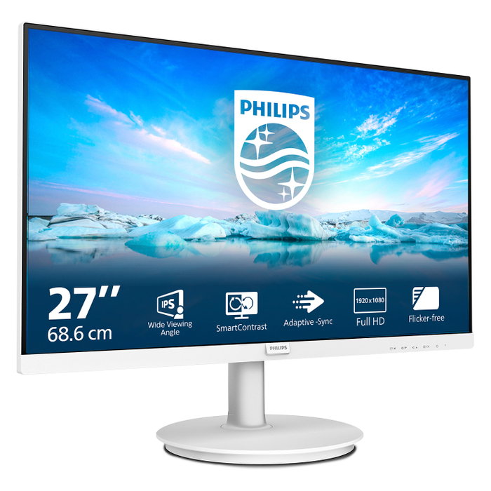 Philips 271V8AW Monitor IPS Full HD 27 pulgadas Blanco