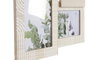 DKD Home Decor Marco Multifoto MDF y Cristal para 4 Fotos, Natural