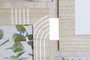 DKD Home Decor Marco Multifoto MDF y Cristal para 4 Fotos, Natural