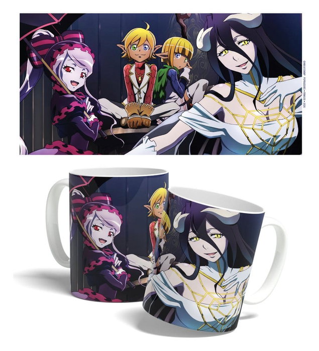 Overlord Taza Albedo, Aura, Mare & Shalltear 325 ml Overlord Taza Albedo, Aura, Mare & Shalltear 325 ml