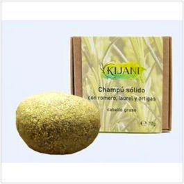 KIJANI Champu Solido Cabello Graso Romero Y Ortiga 70Gr