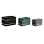 DKD Home Decor Set de 3 Descalzadoras en Terciopelo