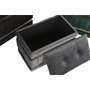 DKD Home Decor Set de 3 Descalzadoras en Terciopelo