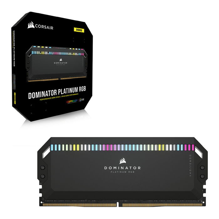 Corsair CMT64GX5M4B6400C32 - Kit Memoria RAM 64GB (4x16GB) DDR5 6400MHz CL32 DIMM Dominator Platinum RGB con XMP 3.0