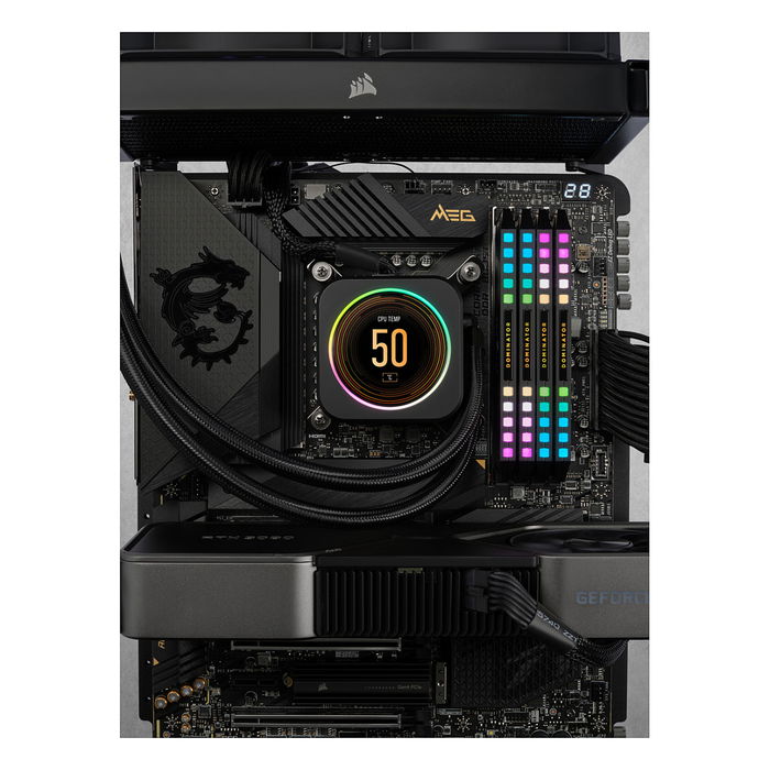 Corsair CMT64GX5M4B6400C32 - Kit Memoria RAM 64GB (4x16GB) DDR5 6400MHz CL32 DIMM Dominator Platinum RGB con XMP 3.0