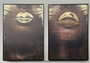 DKD Home Decor Cuadro Lienzo Labios Dorado Pack de 2