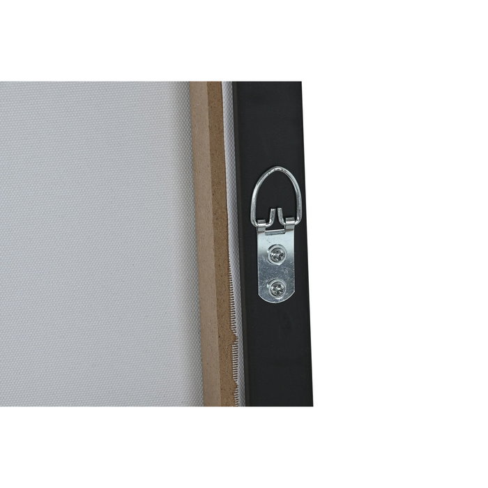 DKD Home Decor Cuadro Lienzo Labios Dorado Pack de 2