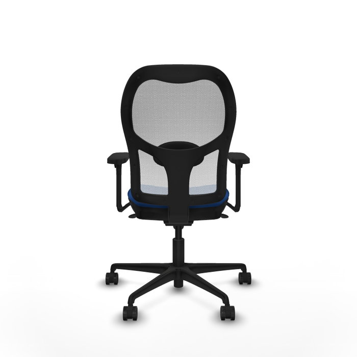 PIQUERAS Y CRESPO Silla de oficina Jorquera Azul y Blanco con Mecanismo Sincro