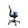 PIQUERAS Y CRESPO Silla de oficina Jorquera Azul y Blanco con Mecanismo Sincro