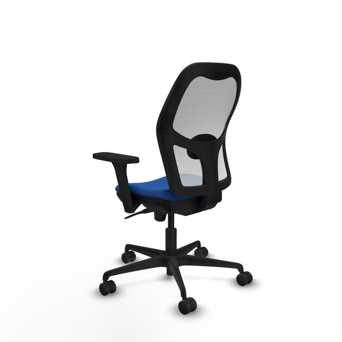 PIQUERAS Y CRESPO Silla de oficina Jorquera Azul y Blanco con Mecanismo Sincro