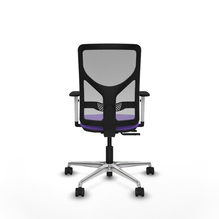 PIQUERAS Y CRESPO Silla de oficina Motilla con mecanismo Sincro/Traslack Lila y Gris