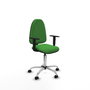 PIQUERAS Y CRESPO Silla de oficina Aýna Verde con Base Cromada