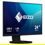 EIZO FlexScan EV2490-BK Monitor 23.8" / 60.5 cm Full HD (1920x1080) IPS con USB-C 70W, HDMI, DisplayPort, Altavoces, Negro