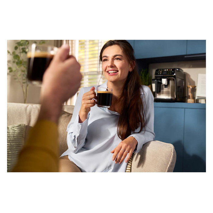 Philips EP1220/00 Cafetera Superautomática 1200 Serie, Molinillo Cerámico Integrado, Espumador de Leche Clásico, 15 Bar, 1.8 L, 1500W, Negro