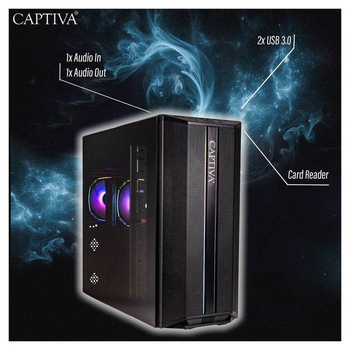 Captiva Advanced Gaming I80-403 PC Torre Intel Core i7-14700 64GB RAM 1TB SSD Negro