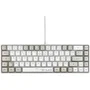 The G-Lab KEYZ-HYDRO-WG/FR Teclado para juegos 60% AZERTY Retroiluminado Gris/Blanco Cableado
