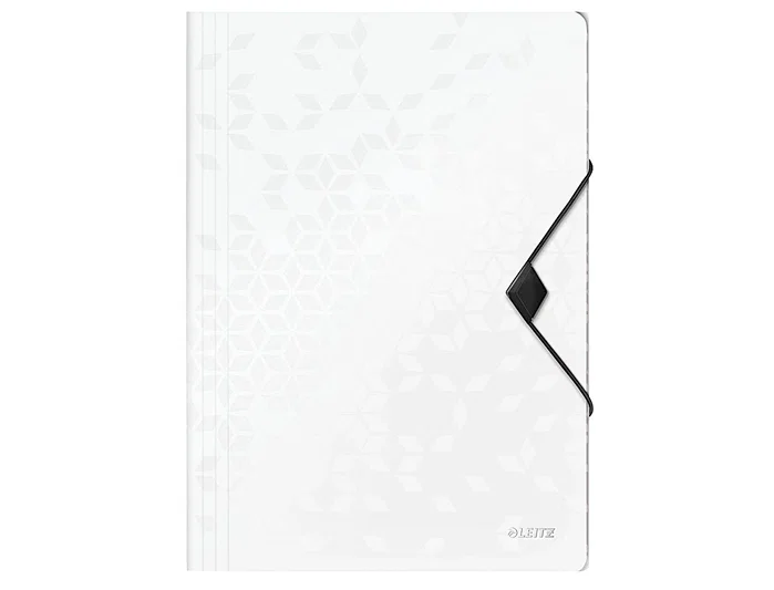 Leitz Carpeta Wow con solapas y goma elástica Blanco DIN A4 Leitz Carpeta Wow con solapas y goma elástica Blanco DIN A4