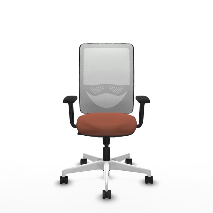 PIQUERAS Y CRESPO Silla de oficina Zulema con mecanismo Sincro, Marrón y Blanco PIQUERAS Y CRESPO Silla de oficina Zulema con mecanismo Sincro, Marrón y Blanco