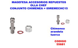 MAGEFESA Conjunto Chimenea para Olla Chef