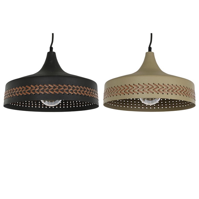 DKD Home Decor Lámpara de Techo Metal y PU 35x35x20 Surtido de 2 unidades DKD Home Decor Lámpara de Techo Metal y PU 35x35x20 Surtido de 2 unidades