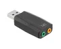 T'nb Adaptador de audio USB con tarjeta de sonido 5.1 y 2 jacks - negro