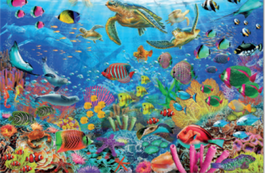 EDUCA BORRAS Tortugas en el Paraíso Puzzle 1000 piezas