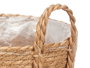 GIFTDECOR Set de 3 Cestos Cónicos con Asas en Esparto y Plástico