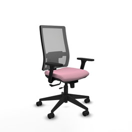 PIQUERAS Y CRESPO Silla de oficina Horna Rosa con mecanismo Sincro/Traslack