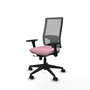 PIQUERAS Y CRESPO Silla de oficina Horna Rosa con mecanismo Sincro/Traslack