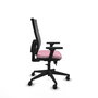 PIQUERAS Y CRESPO Silla de oficina Horna Rosa con mecanismo Sincro/Traslack
