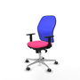 PIQUERAS Y CRESPO Silla de oficina Jorquera Rosa y Azul
