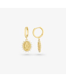 Radiant Pendientes Huggies Gold MADONNA Dorado