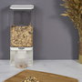 Cook Concept Dispensador 1,5 L para Cereales, Café, Frutos Secos, con Vaso Graduado y Fijación a Pared