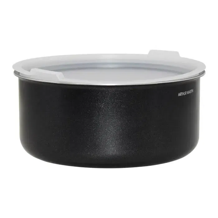 Arthur Martin AM1502 Juego de Utensilios de Cocina de 15 Piezas con Mango Extraíble Efecto Madera, Apto para Inducción