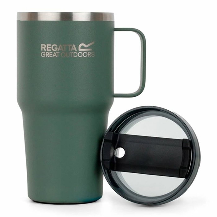 Vaso con Pajita Regatta Thermo Insulated Mug 600 ml Verde Acero Inoxidable
