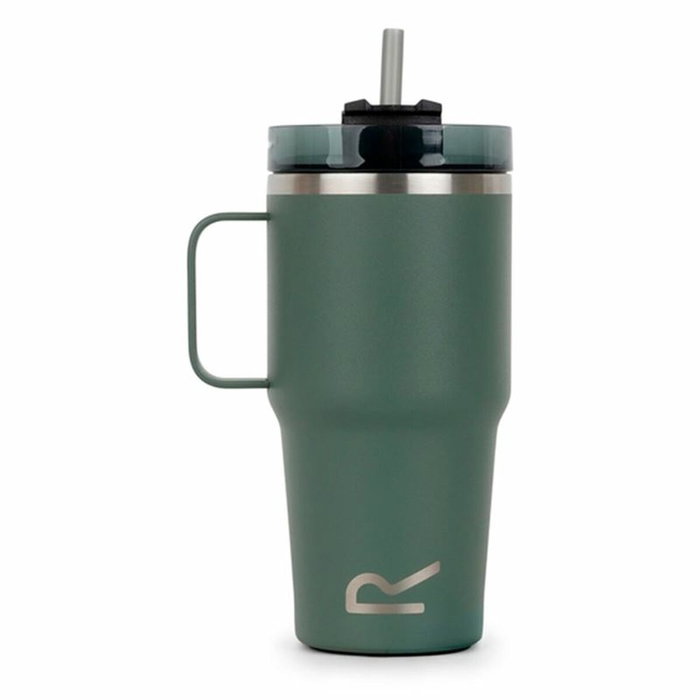 Vaso con Pajita Regatta Thermo Insulated Mug 600 ml Verde Acero Inoxidable