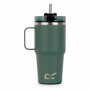 Vaso con Pajita Regatta Thermo Insulated Mug 600 ml Verde Acero Inoxidable