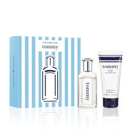 Tommy Hilfiger Estuche Regalo 2 pz - Fragancia Tommy Eau de Toilette 100 ml + Gel de Ducha 100 ml para Hombre, Perfume Fresco y Acuático