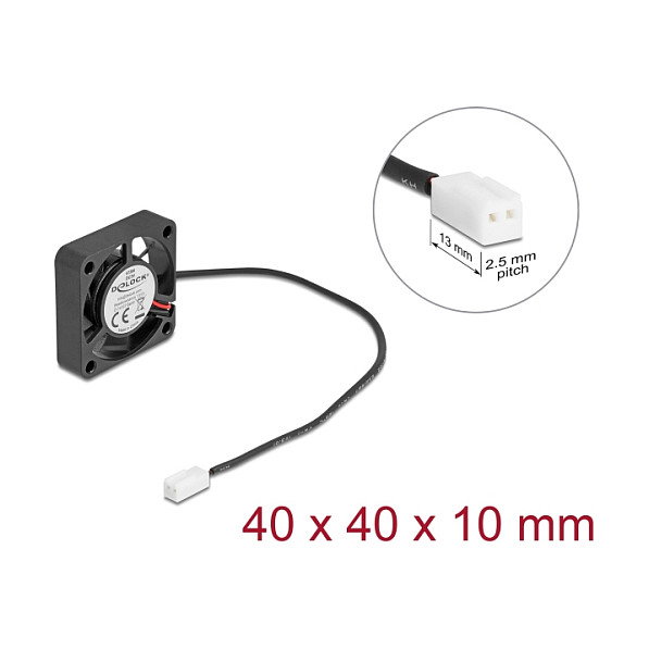 DeLOCK 67286 Ventilador Axial 5 V DC 40x40x10 mm Negro DeLOCK 67286 Ventilador Axial 5 V DC 40x40x10 mm Negro