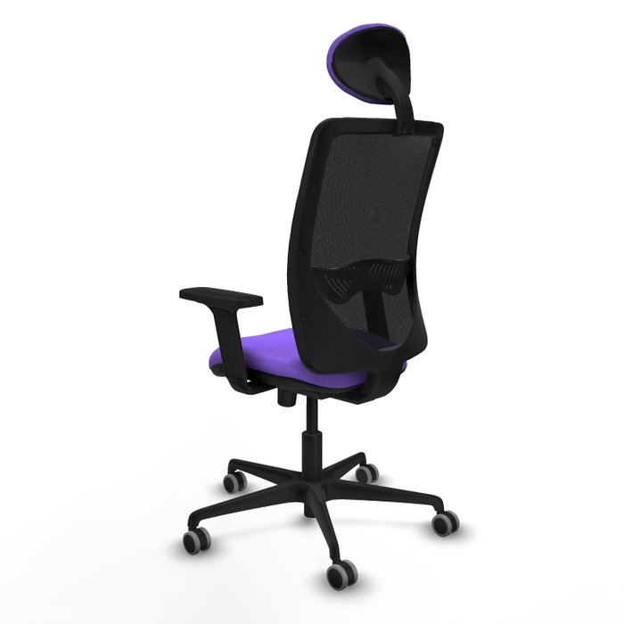 PIQUERAS Y CRESPO Silla de oficina Zulema con mecanismo Sincro, color Lila y Negro PIQUERAS Y CRESPO Silla de oficina Zulema con mecanismo Sincro, color Lila y Negro