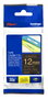 Brother TZe-334 Cinta Laminada 12mm Oro sobre Negro