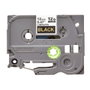 Brother TZe-334 Cinta Laminada 12mm Oro sobre Negro