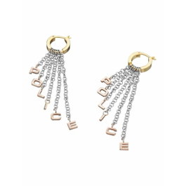 Police PJ25596ESSGRG.01 Pendientes de Acero Inoxidable Gris