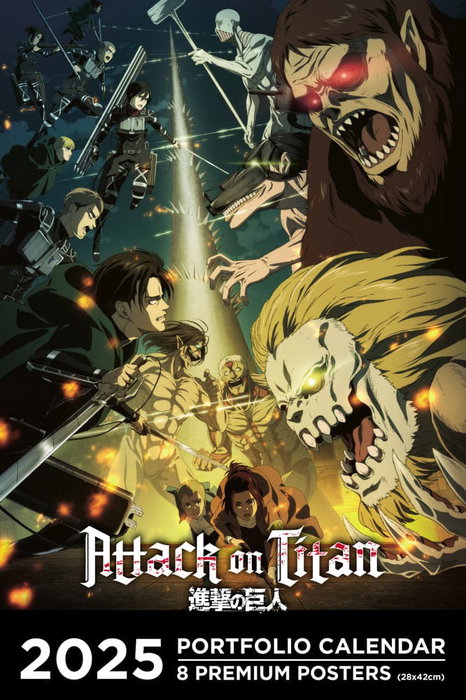 Attack on Titan Portfolio Calendario 2025 *Edición Inglés*