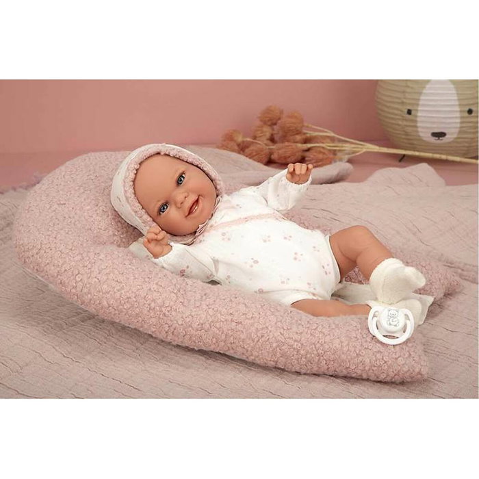 Muñecas Arias Muñeca Elegance Babyto Rosa con Cojín