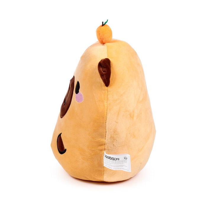 Puckator Cojín de Peluche Duke Capibara Squidglys 26cm - Muñeco de Peluche de Animal Capibara en Velboa para Niños +3 Años